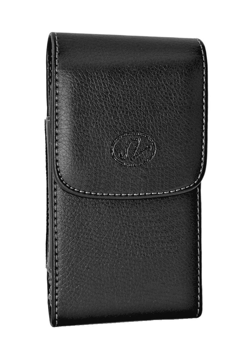 Premium Vertical Leather Holster for Apple iPhone SE 2022/2020, iPhone 8 & 7 - Belt Clip Carrying Case Compatible with Battery Extenders & Cases | Perfect for Work, Outdoor Activities & Everyday Use