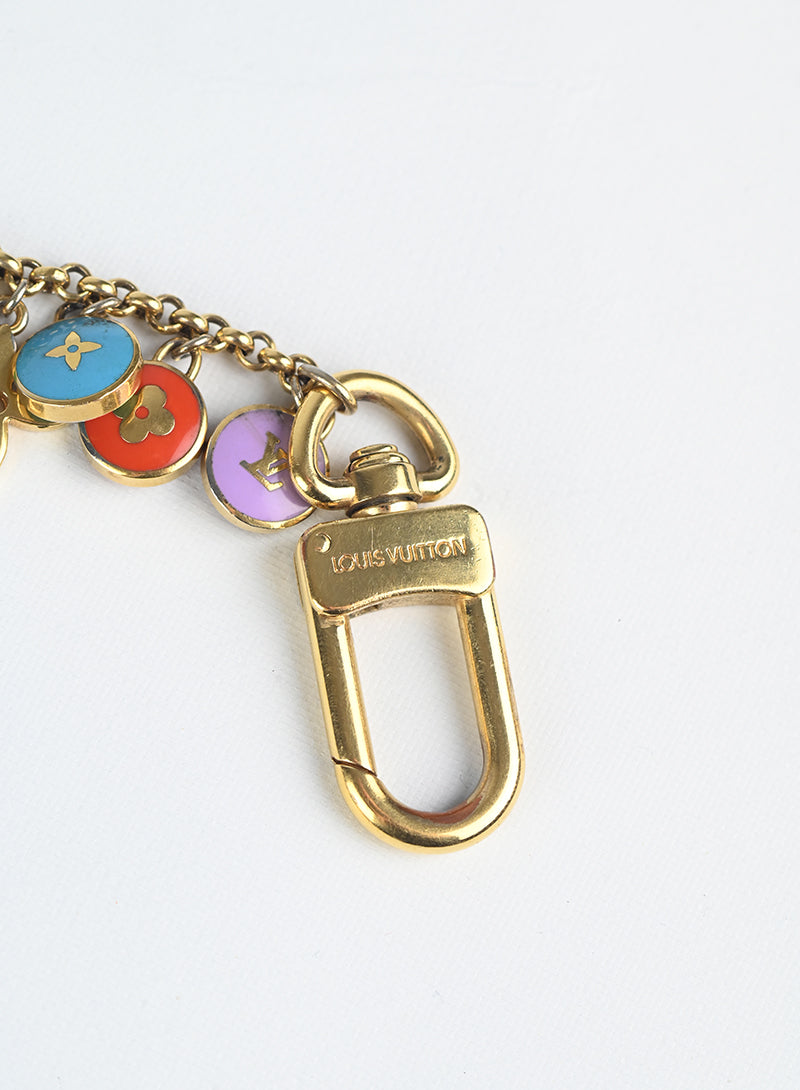 Authentic Louis Vuitton Monogram Trick Necklace with Gold Chain - Elegant Jewelry for Women, Perfect for Parties, Dates & Special Occasions