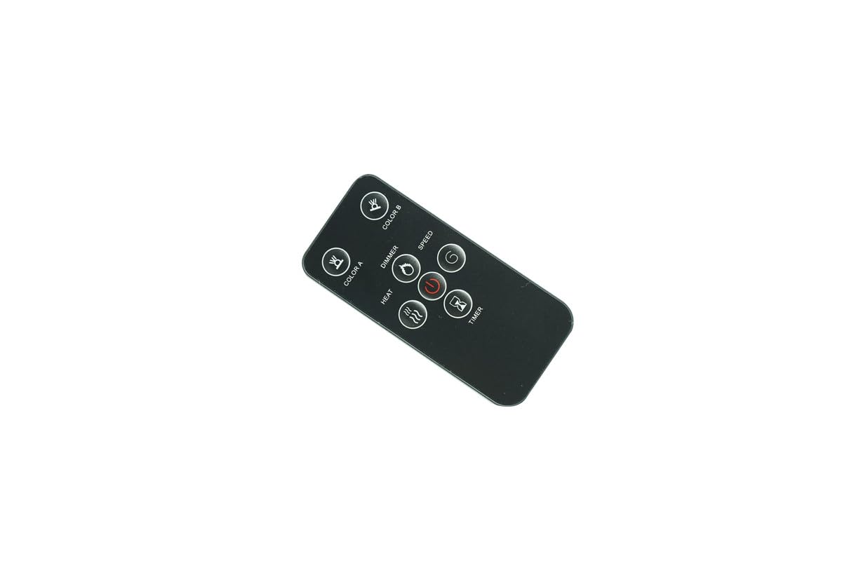 Universal Remote Control for Global Air YH-16 & YH-16DELUXE LED 3D Electric Infrared Fireplace Heater - Perfect for Living Room, Bedroom & Office Warming