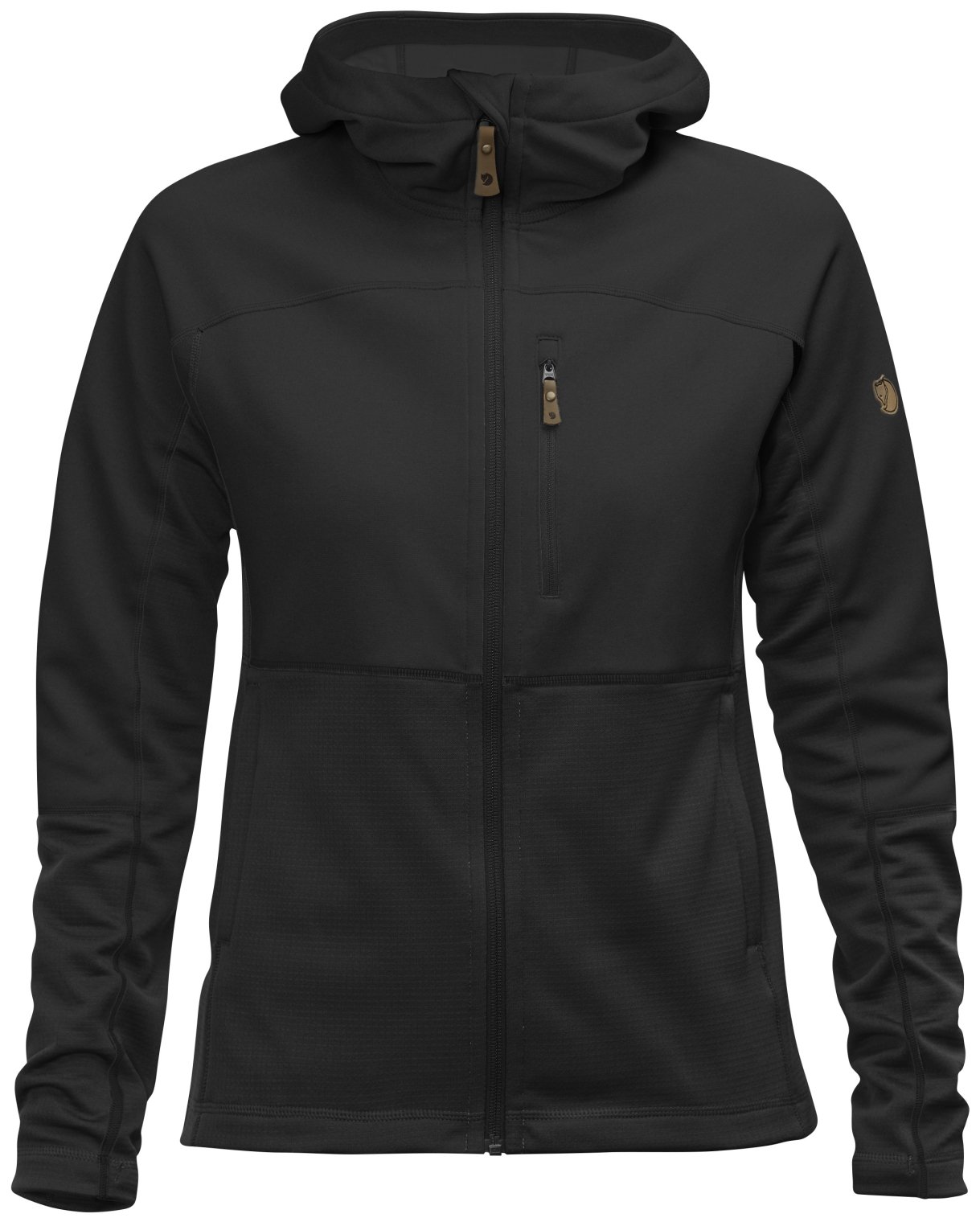 Fjallraven Women's Abisko Trail Fleece Jacket - Black XXS - Lightweight Hiking Fleece for Outdoor Adventures & Travel