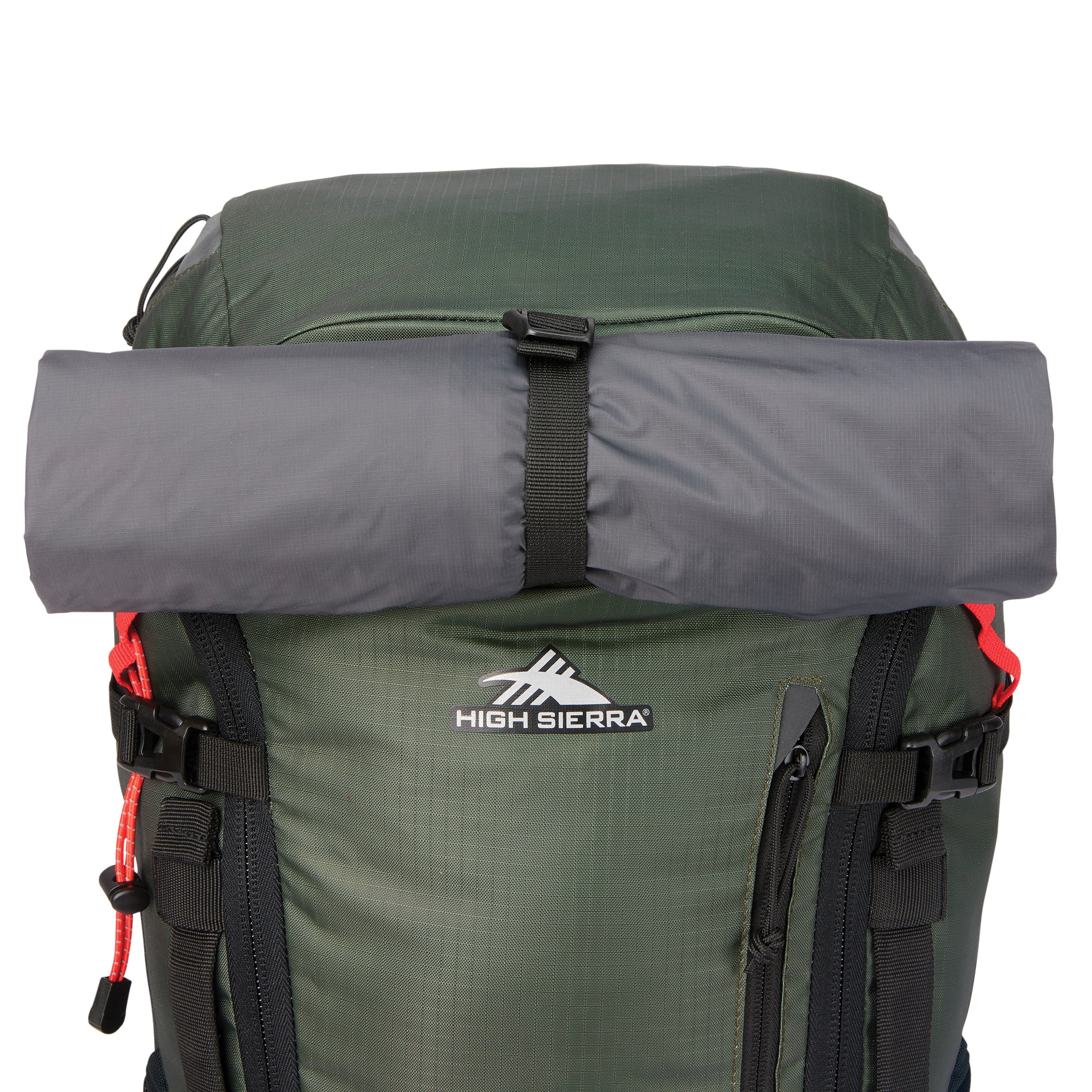 High Sierra Pathway 2.0 Frame Pack 45L Backpack - Lightweight Hiking Backpack for Men & Women, Durable Travel Backpack with Adjustable Straps, Forest Green/Black - Perfect for Camping, Hiking & Outdoor Adventures
