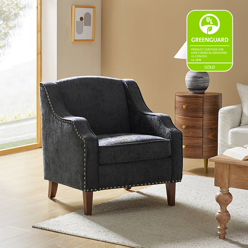 Phorcynis Upholstered Armchair - Modern Comfortable Lounge Chair for Living Room, Bedroom & Office - Perfect for Relaxing, Reading & Working