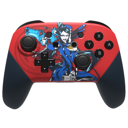 Bayonetta Themed Custom Switch Pro Controller - Wireless Gamepad for Nintendo Switch with Ergonomic Design & Enhanced Grip - Perfect for Gaming, Collectors, and Bayonetta Fans