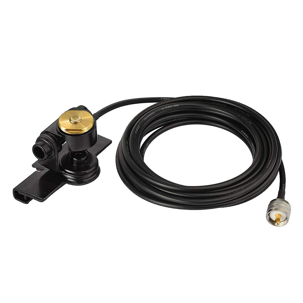Bingfu NMO Mount CB Radio Antenna with UHF PL259 Connector - 5m (16.5ft) RG58 Cable for Car & Truck - Compatible with Ham Radio, Amateur & Mobile Radios - Perfect for Off-Roading, Emergency Communication & Long-Distance Driving