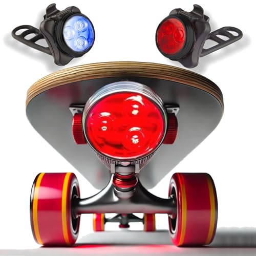 Blue+Red Lights | Black Trim