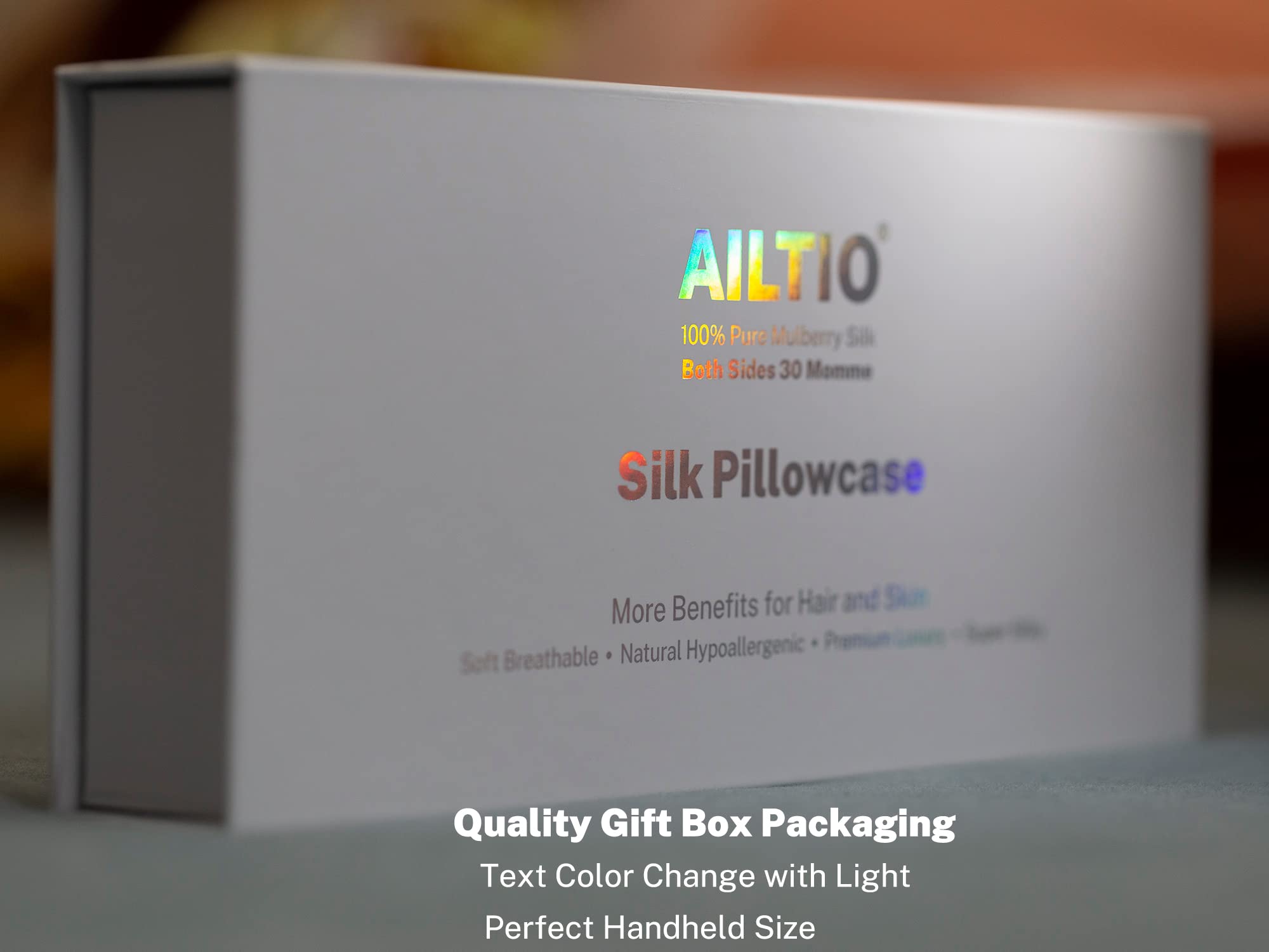 UltraTocce Silk Pillowcase for Hair & Skin - 100% Mulberry Silk Queen Size Pillow Cover (Taupe) - Hypoallergenic & Cooling for Nighttime Comfort - Perfect for Anti-Aging & Frizz-Free Hair Care