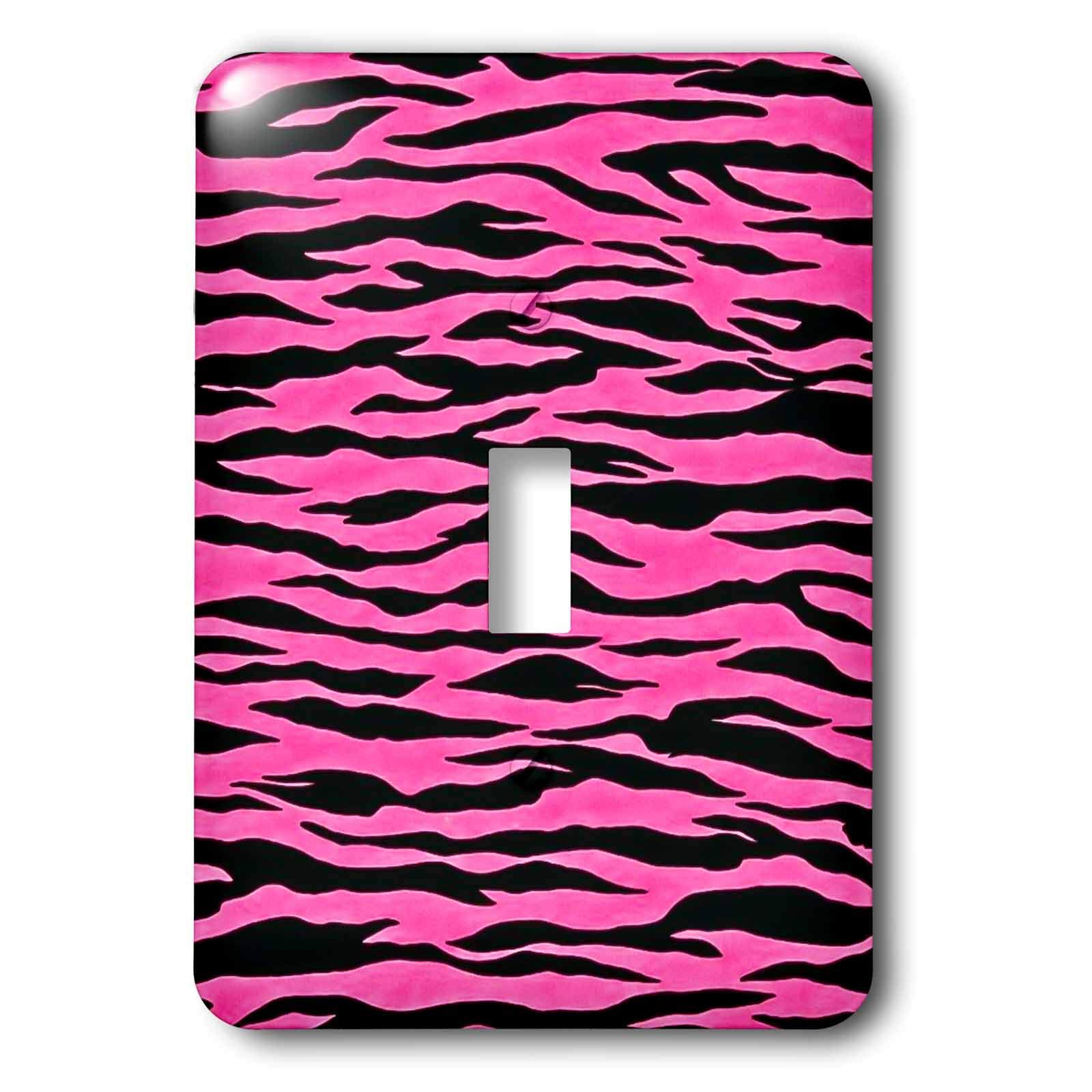 3D Rose Pink and Black Zebra Print 2 Toggle Switch - Stylish Rocker Switch for Guitar, Amp, and DIY Electronics Projects - Perfect for Home Studio and Stage Equipment