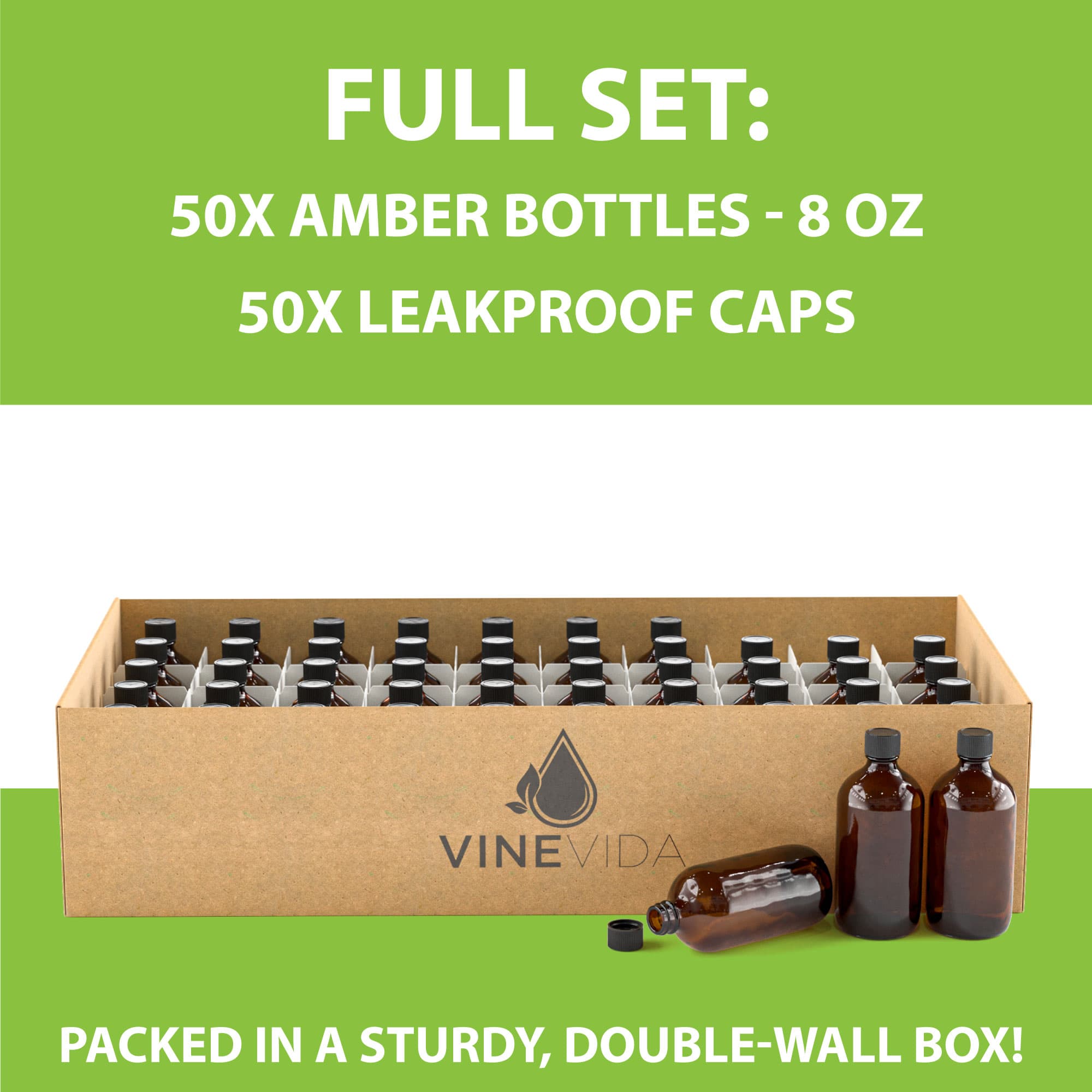 240ml Plastic Bottles with Caps - Leak Proof & Durable for Travel, Gym, and DIY Projects | BPA Free & Reusable Storage Containers