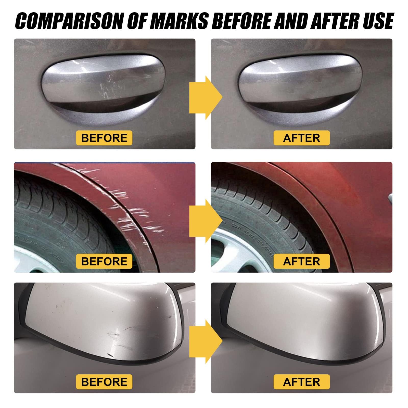 Professional Car Scratch Repair Kit - 2 Sets of Premium Car Scratch Remover Wax for Paint Scratch Repair & Restoration | Perfect for DIY Car Detailing, Minor Scratch Removal & Vehicle Surface Protection