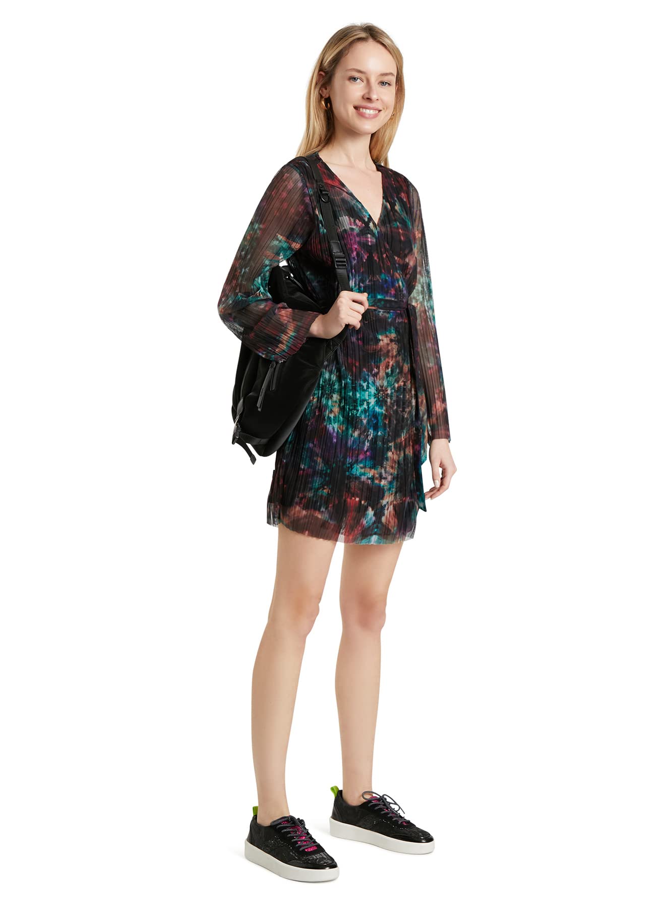 Desigual Women's Long Sleeve Knit Dress - Stylish & Comfortable for Fall/Winter, Office Wear & Casual Outings