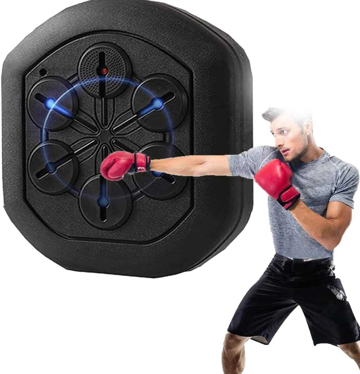 Boxing Machine with Music - Portable Lite Boxer for Home Workouts & Fitness Training | Perfect for Cardio, Stress Relief & Fun Exercise