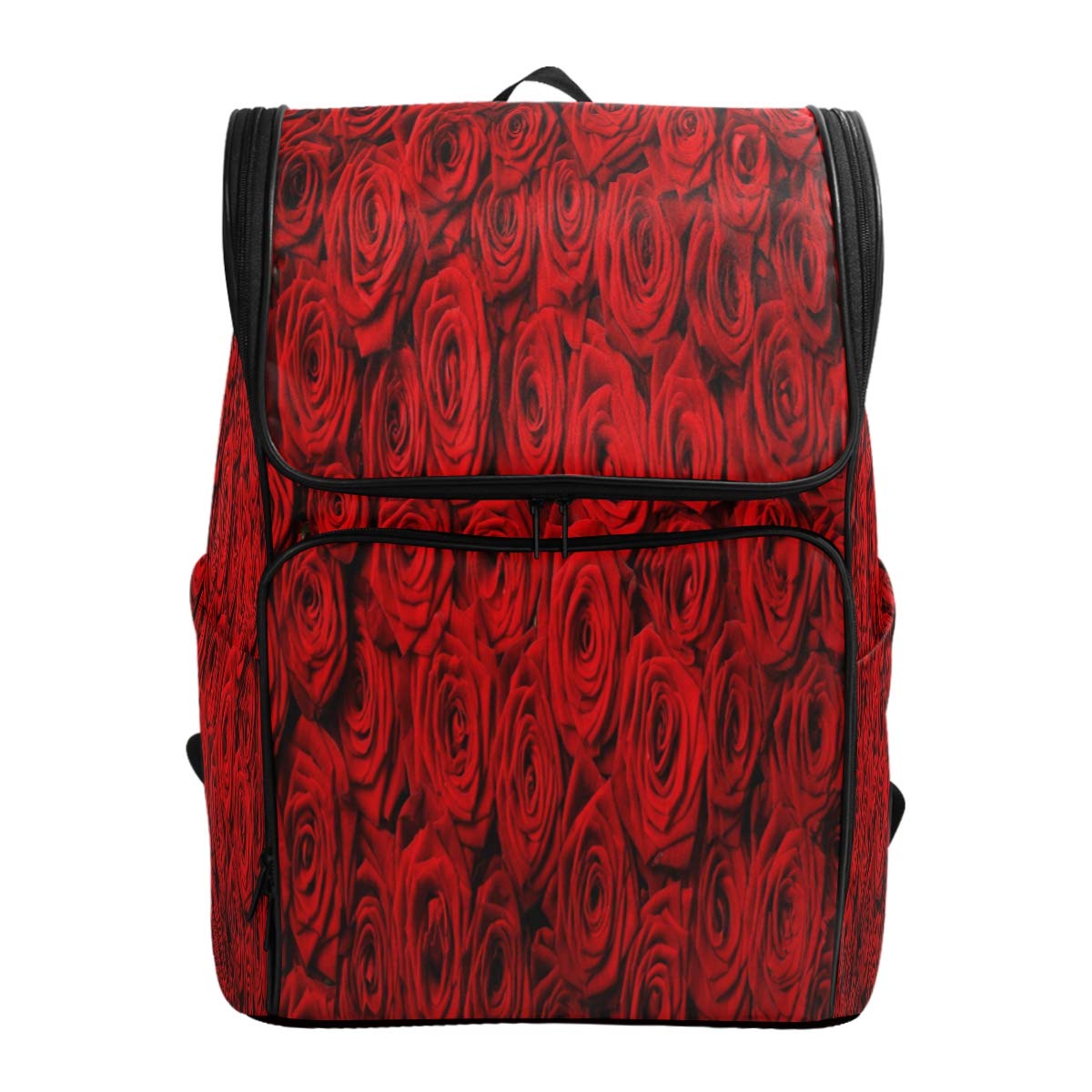 ALAZA Natural Red Rose Floral Backpack for Women - Stylish Daypack for School, Travel & Work - Lightweight Shoulder Bag for Everyday Use | Perfect for College, Commuting & Outdoor Adventures