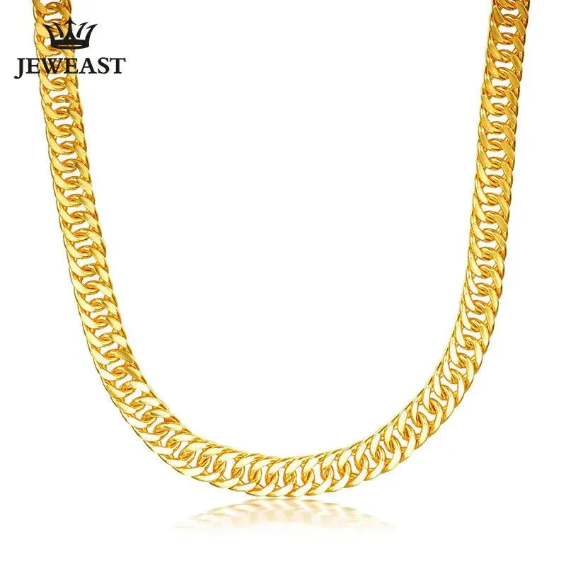 24K Pure Gold Necklace for Men - Real AU 999 Solid Gold Chain - Trendy Classic Fine Jewelry - Perfect Gift for Birthday, Anniversary & Special Occasions - 2023 New Collection