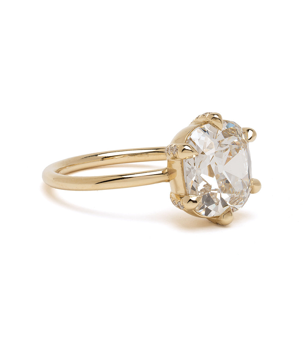 Ella Lab Grown Cushion Cut Diamond Engagement Ring - 1 Carat 14K White Gold Wedding Band for Women, Perfect Proposal Gift & Anniversary Jewelry
