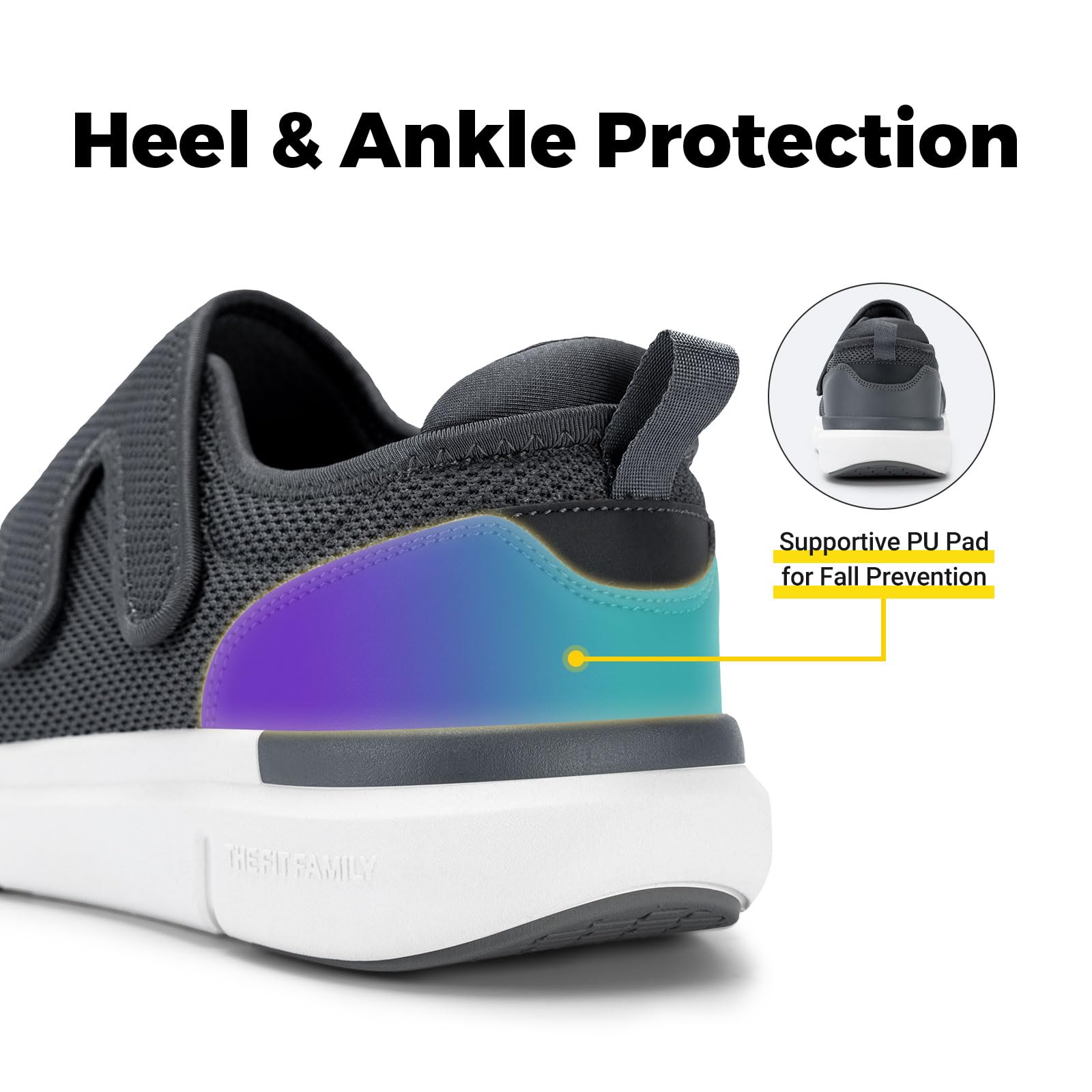FitVille Diabetic Shoes for Men - Extra Wide Width XX-Wide Orthopedic Slip-On Sneakers with Adjustable Closure, Arch Support & Cushioning - Therapeutic Walking Shoes for Swollen Feet - Ideal for Elderly, Diabetics & Plantar Fasciitis Relief