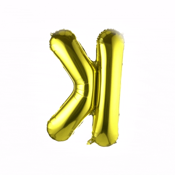 Balloonify Gold Mylar Letter K Balloon - 40 Inch Large Foil Alphabet Balloon for Birthday Party Decorations, Baby Showers & Graduation Celebrations (1 Count Box)