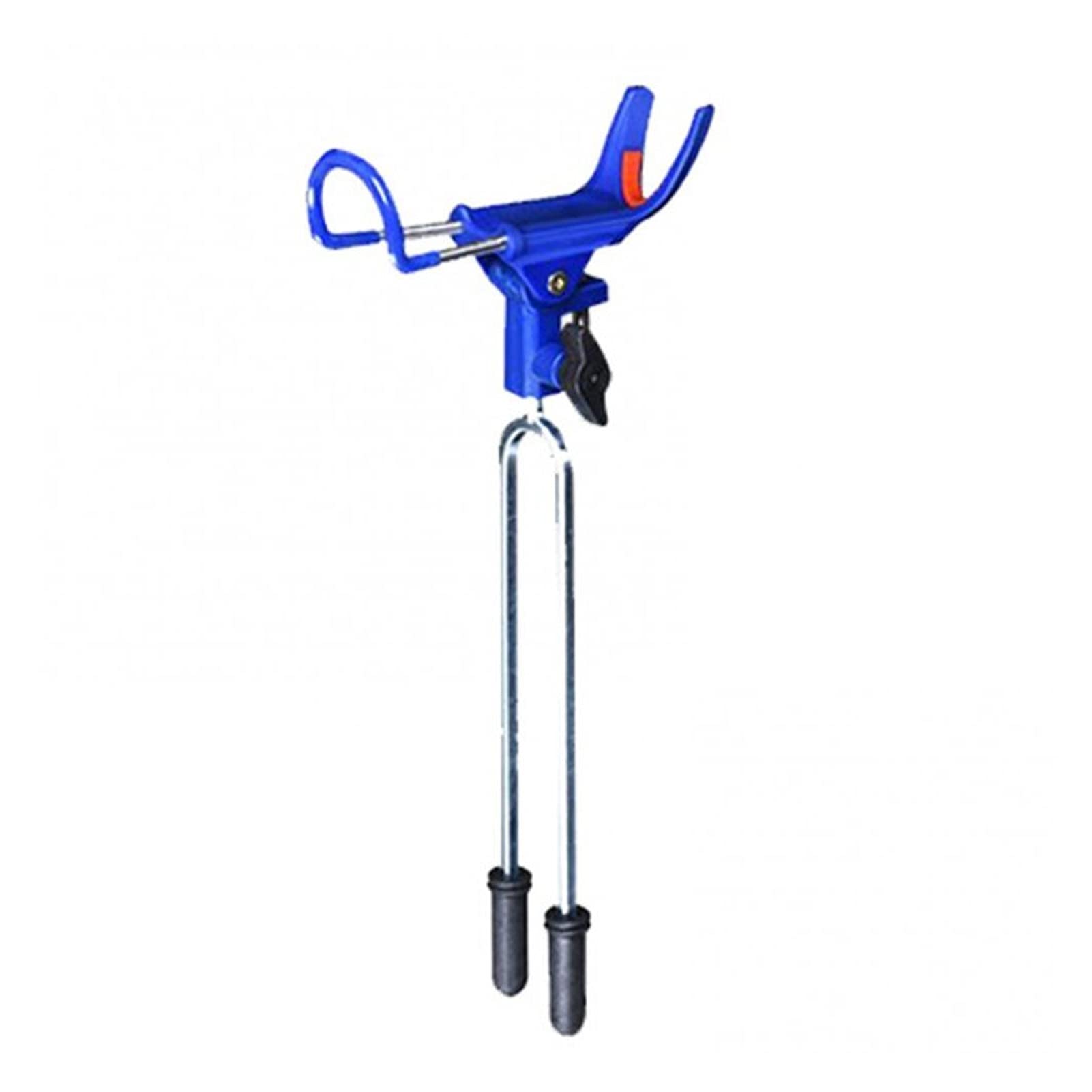 YUXI8541NO Stainless Steel Fishing Rod Holder - 360° Adjustable 15.7 Inch Fish Pole Rack with Ground Mount | Durable Fishing Gear for Men | Perfect for Shore Fishing, Boat Angling & Backyard Storage