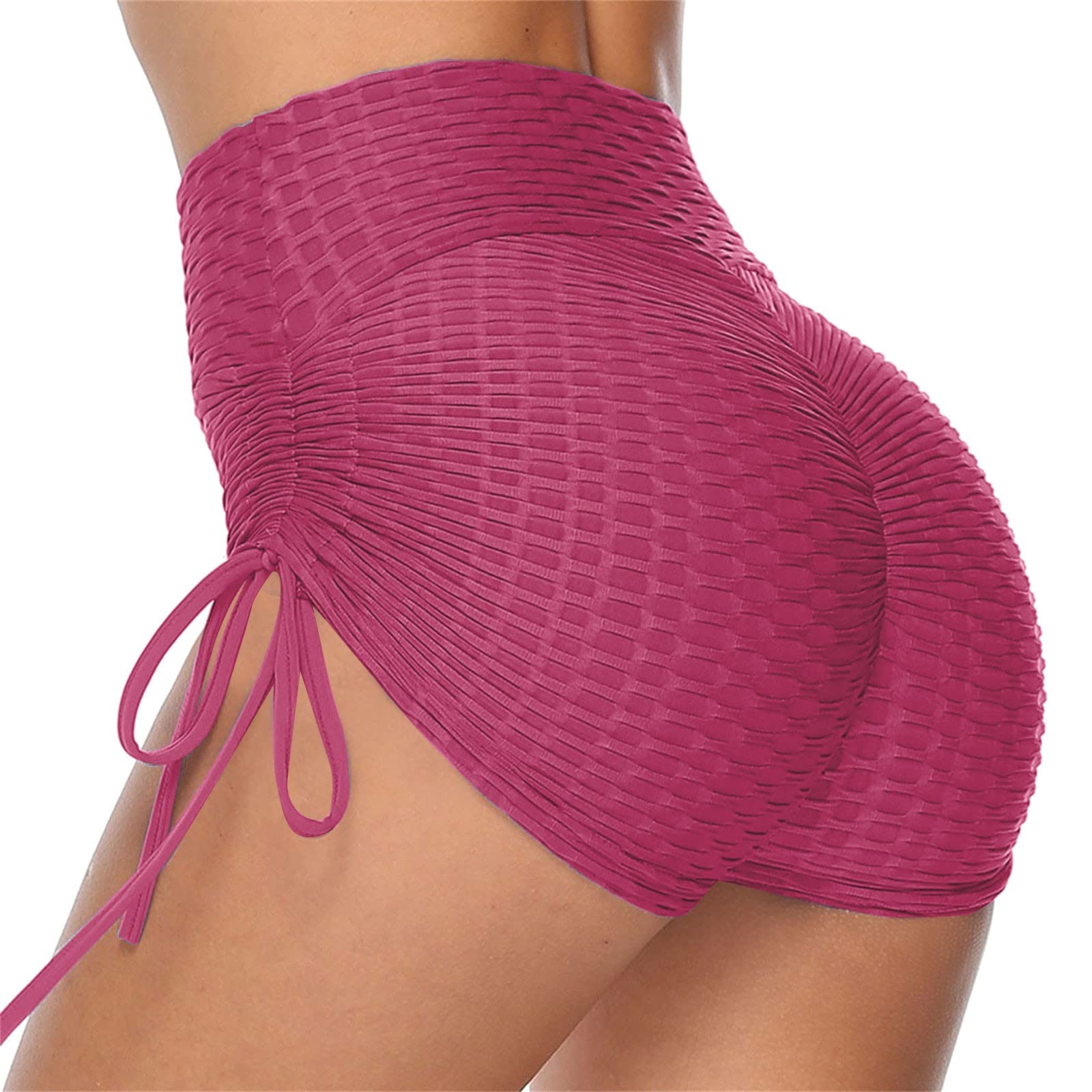 High Waist Yoga Shorts for Women - Seamless Workout & Gym Shorts with Contour Smile Design | Perfect for Cycling, Running & Fitness Training (HG714)