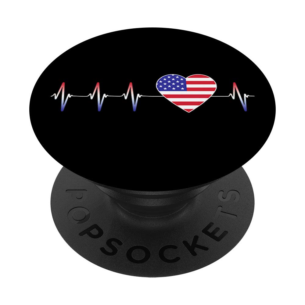USA Flag PopSocket - Swappable Phone Grip with Patriotic American Design | Perfect for iPhone, Samsung & Tablets | Great Gift for 4th of July, Veterans Day & Patriotic Events