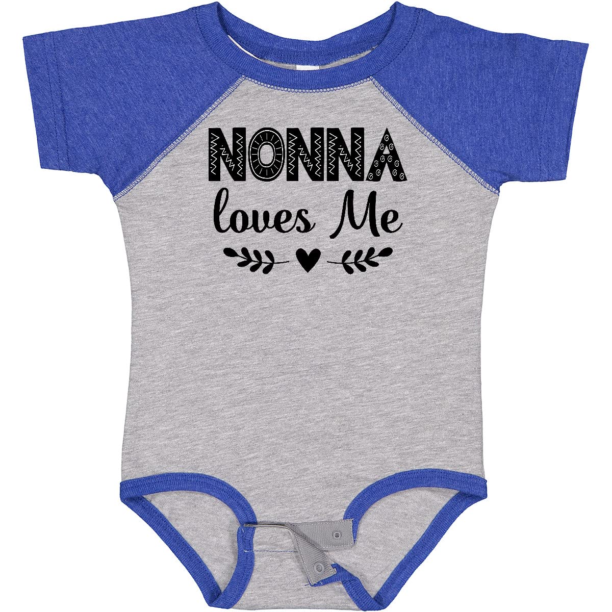 Inktastic Nonna Baby Clothes - Cute Grandchild Baby Bodysuit for Newborns & Infants | Perfect Gift for Grandparents Day, Family Reunions & Photo Shoots