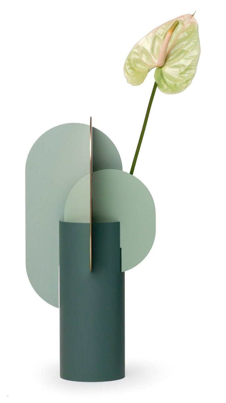 Ekster Vase CS9 by Noom - Modern Ceramic Flower Vase for Home Decor, Office & Wedding Centerpieces - Elegant Floral Arrangement Display for Living Room, Dining Table & Gift Ideas