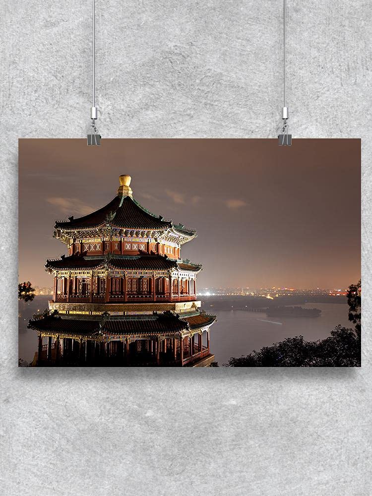 Beautiful Night View of The Summer Palace - High-Quality Wall Art Poster for Home, Office & Classroom Decor