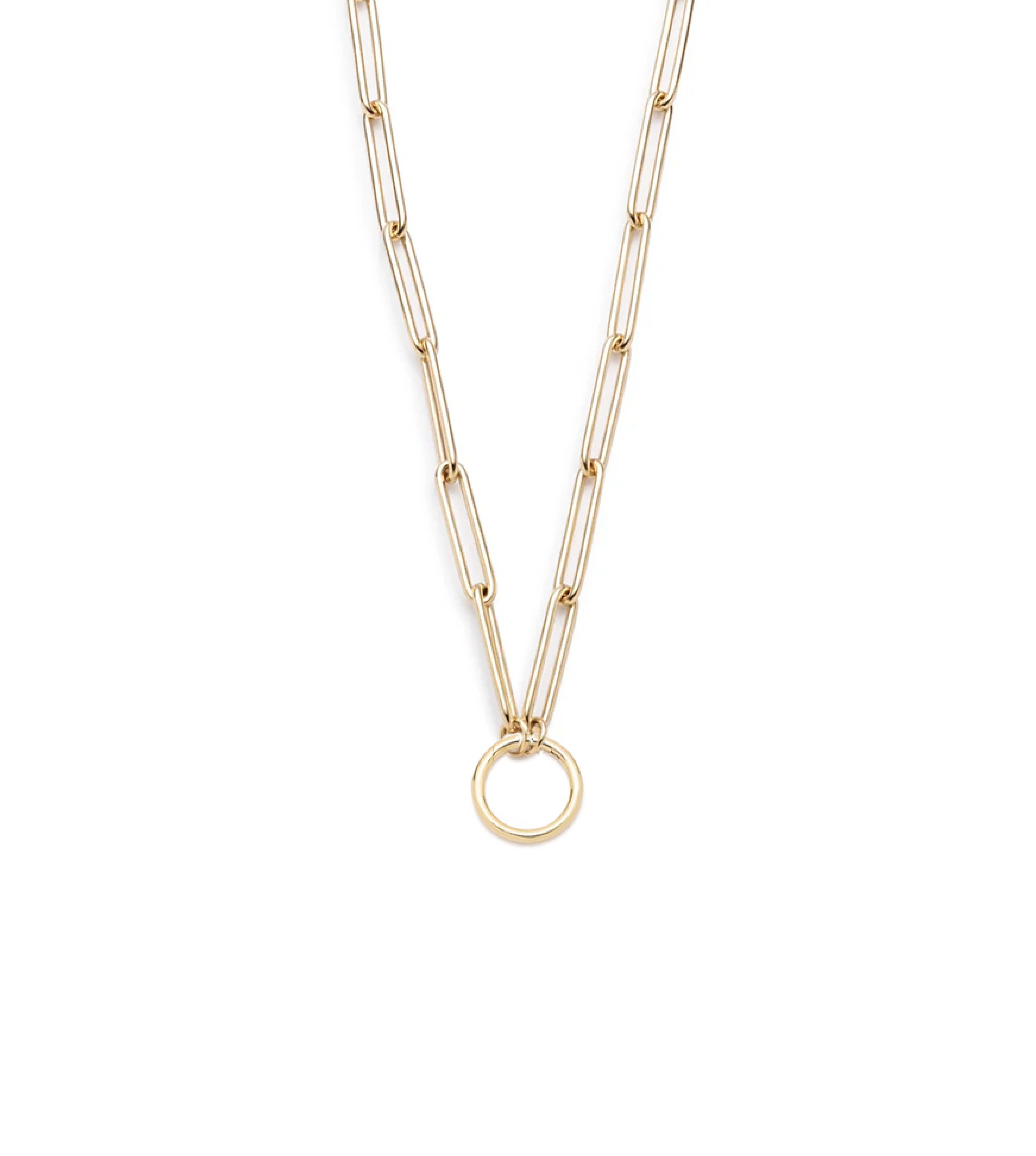 22K Yellow Gold Open Link Chain Necklace - Elegant & Durable Jewelry for Women, Perfect for Parties, Weddings & Everyday Wear