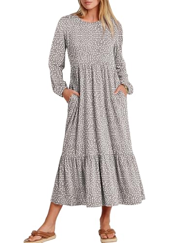 Gray With White Polka Dot