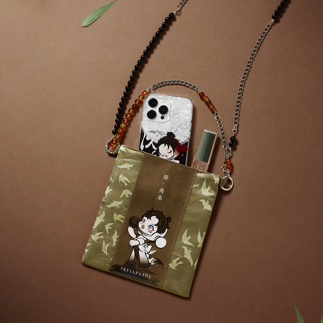 POP MART SKULLPANDA The Ink Plum Blossom Series Mini Bag - Cute Anime Character Crossbody Purse for Women | Perfect for Cosplay, Gift Giving & Daily Use