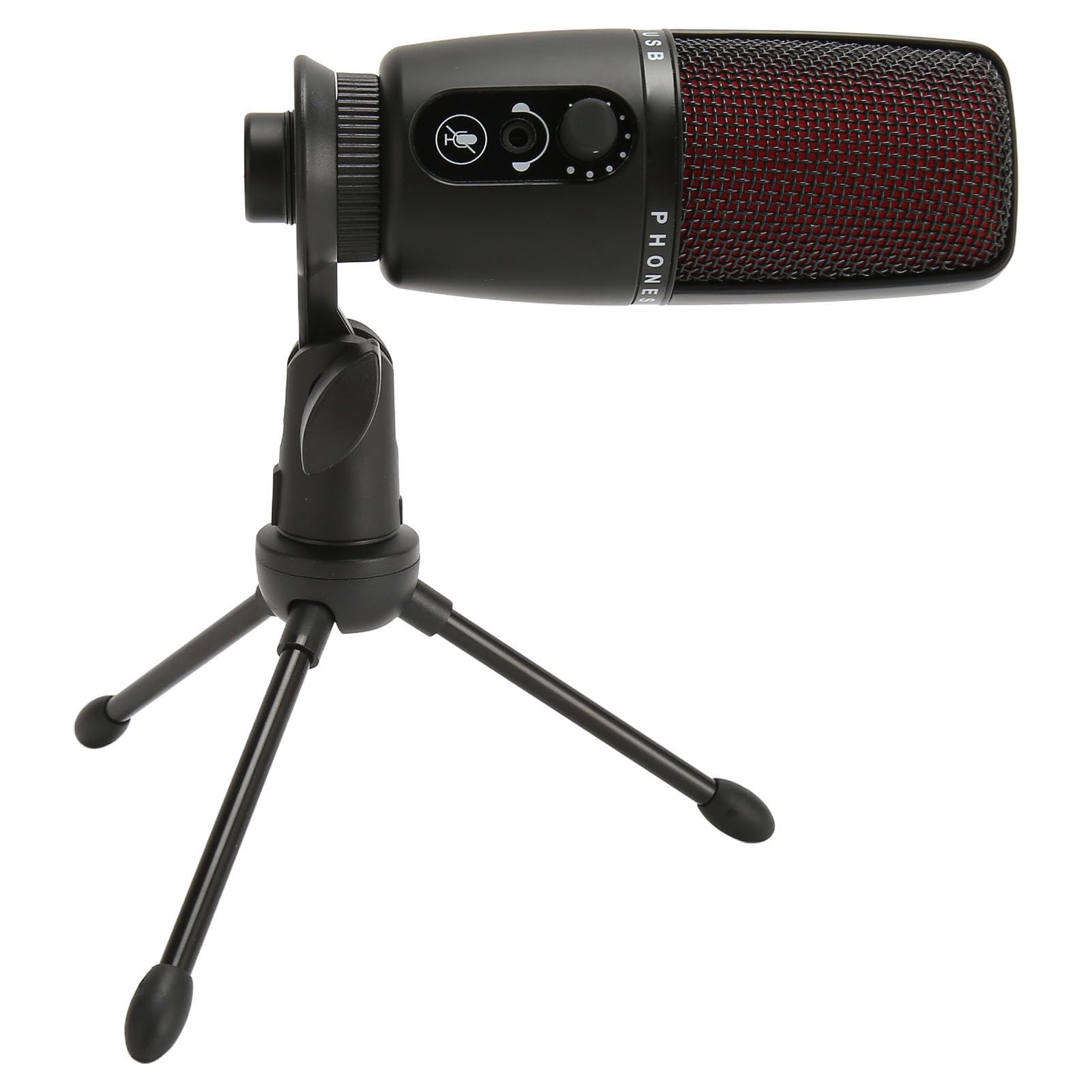 Professional USB Microphone with Cardioid Condenser & RGB Lighting - Noise Cancelling Podcast Mic with Adjustable Tripod Stand for Gaming, Streaming, Recording, Voice Chat (Perfect for Twitch, Discord & YouTube)