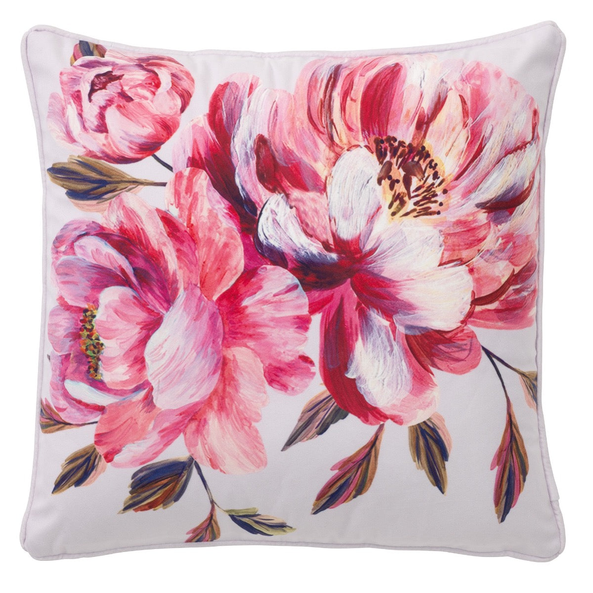 Firenze Square Decorative Throw Pillow 17x17 Inches by Bianca - Perfect for Sofa, Bed, and Living Room Decor