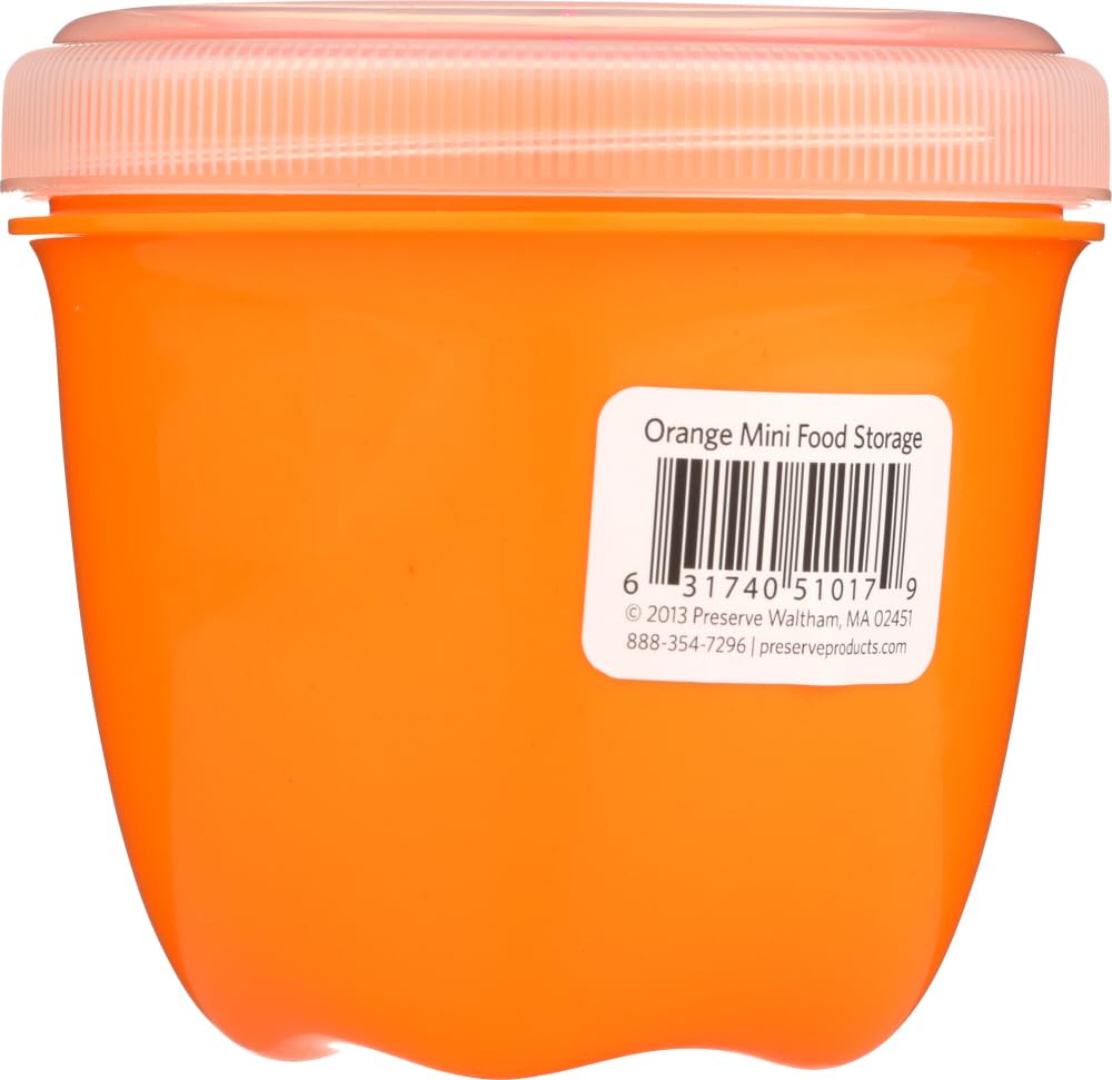 8oz Mini Round Orange Food Storage Containers - 12 Pack | BPA-Free, Airtight & Stackable | Perfect for Meal Prep, Snacks & Leftovers