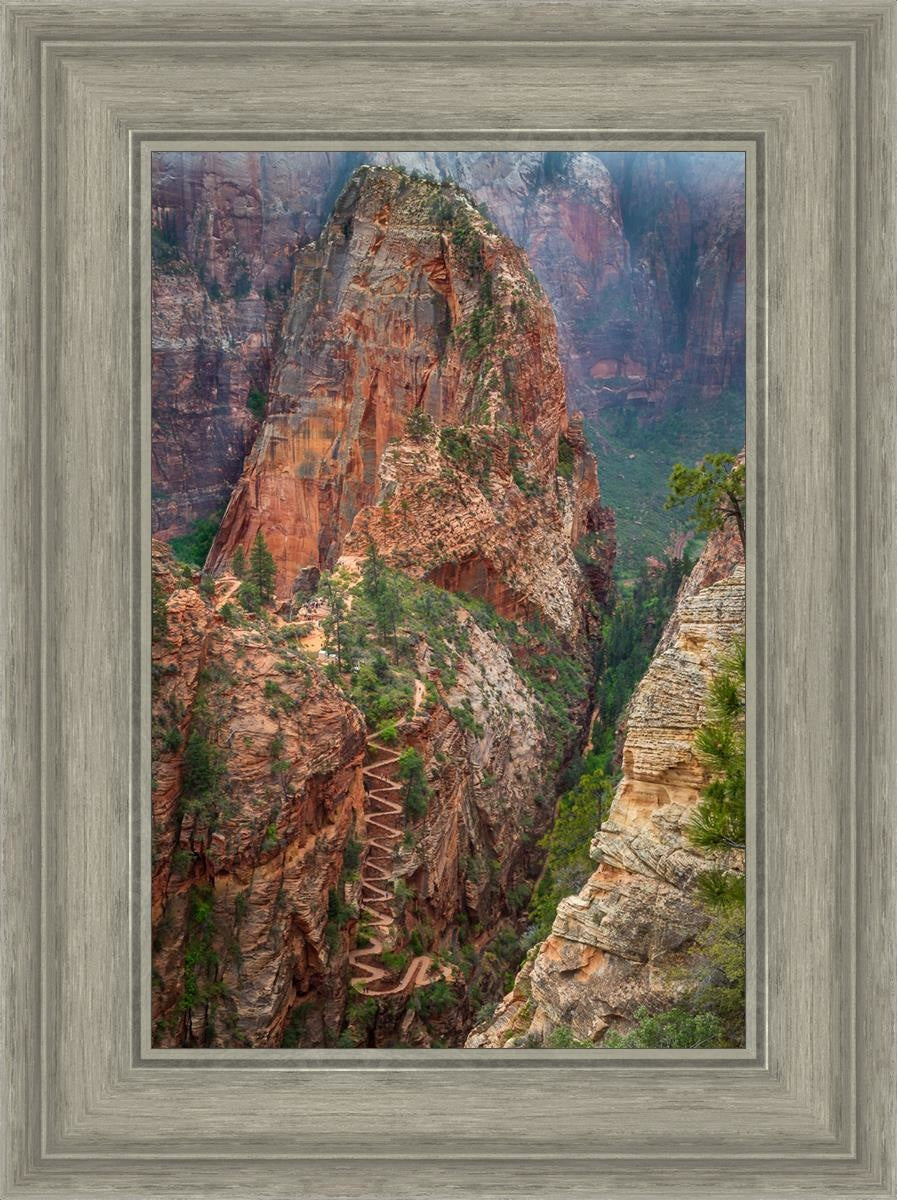 Angels Landing by Julie Kerr - Stunning Landscape Art Print for Home & Office Decor | Perfect for Living Rooms, Bedrooms, and Gifts