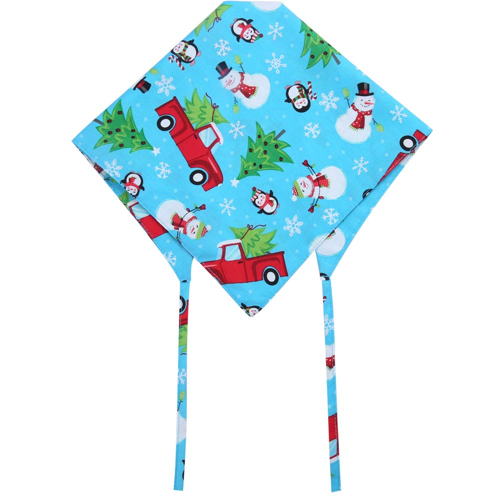 4 Pack Reversible Christmas Dog Bandanas for Pets - Holiday Pet Accessories