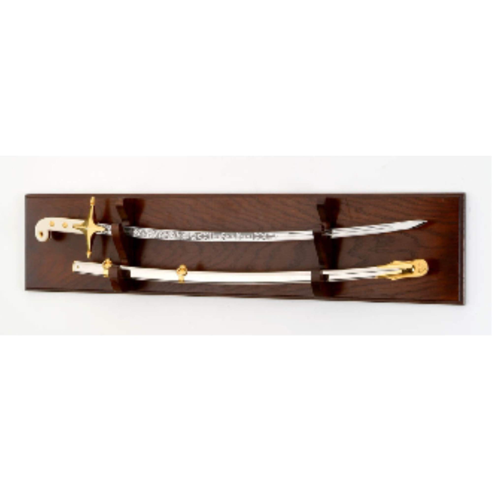Premium Sword Display Case for 2 Swords - Wall Mounted or Tabletop Display - Perfect for Collectors, Martial Arts Enthusiasts & Home Decor