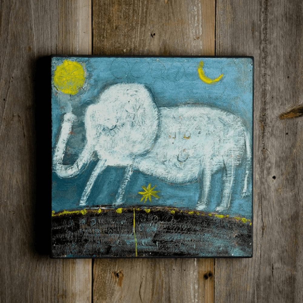 Cute Baby Elephant Wall Art Print - Nursery Decor, Kids Room, Playroom & Baby Shower Gift - Perfect for Animal Lovers