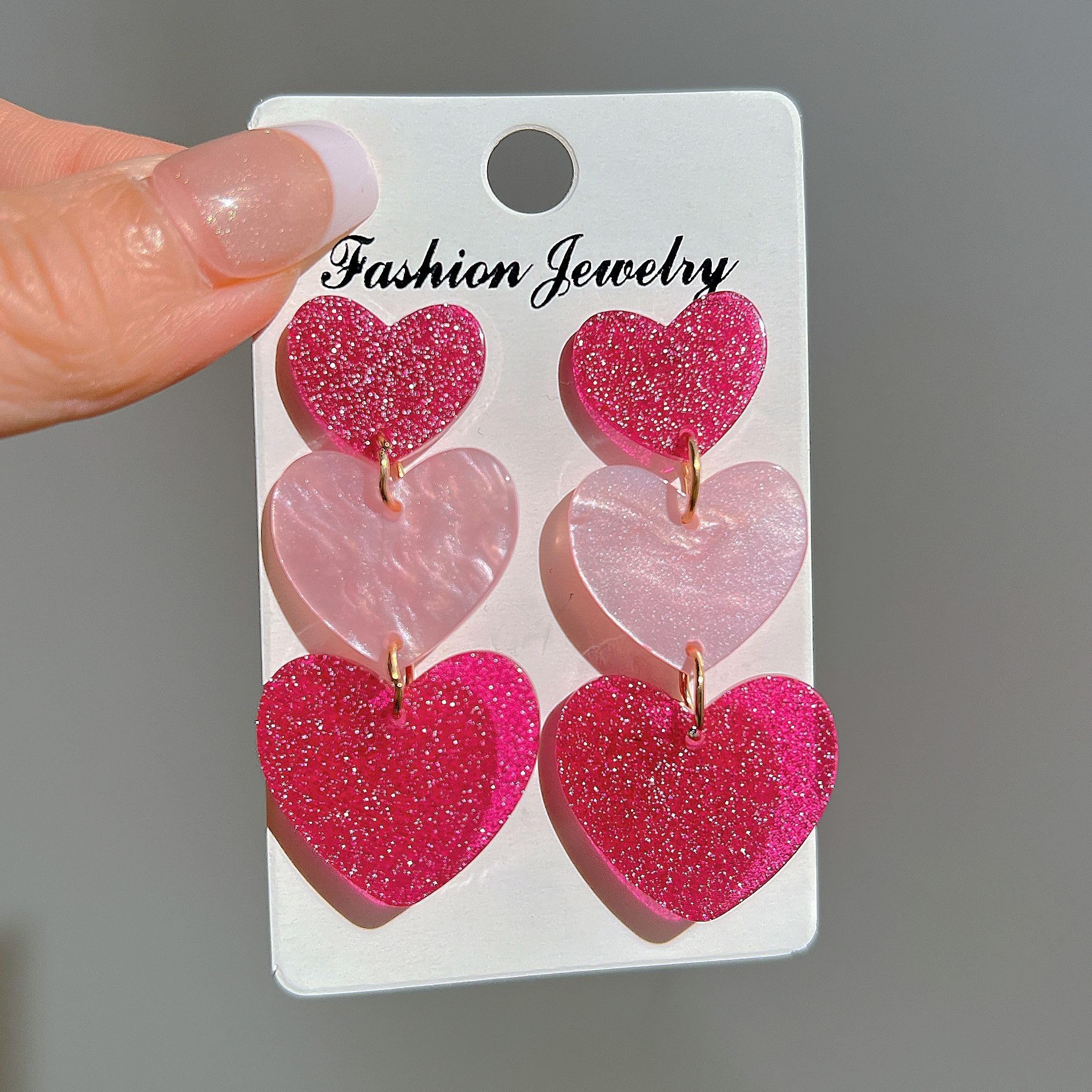 Shining Diva Fashion Latest Stylish Western Earrings for Women & Girls - Trendy Pink Boho Earrings (15843er) | Perfect for Parties, Weddings & Everyday Wear