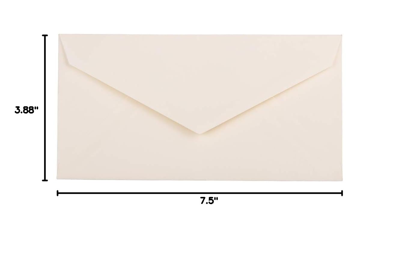 JAM PAPER Monarch Strathmore Invitation Envelopes 3 7/8 x 7 1/2 Inches - Natural White Wove Paper - Bulk Pack of 1000 Envelopes per Carton - Perfect for Wedding Invitations, Business Cards, Greeting Cards and Stationery