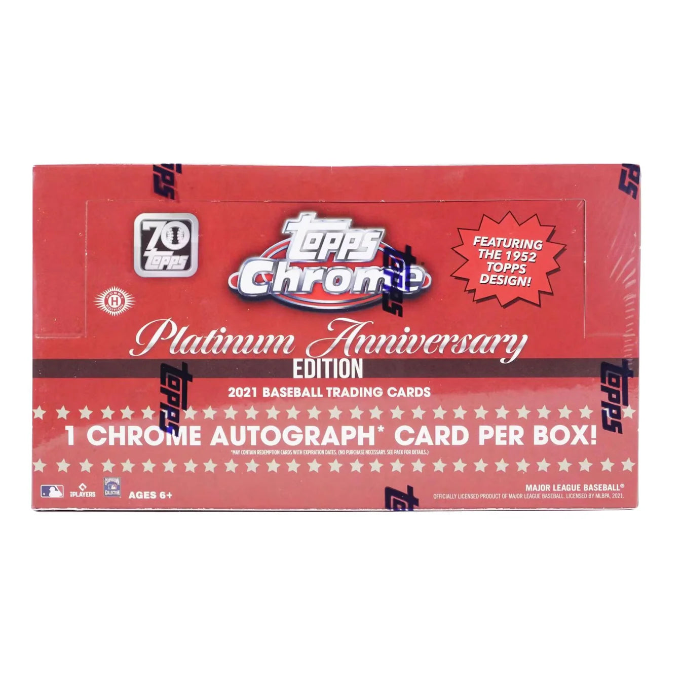 2021 Topps Chrome Platinum Anniversary Edition Baseball Hobby Box - Premium Trading Cards for Collectors & Investors - Perfect for Sports Memorabilia Collections & Fantasy Baseball Enthusiasts