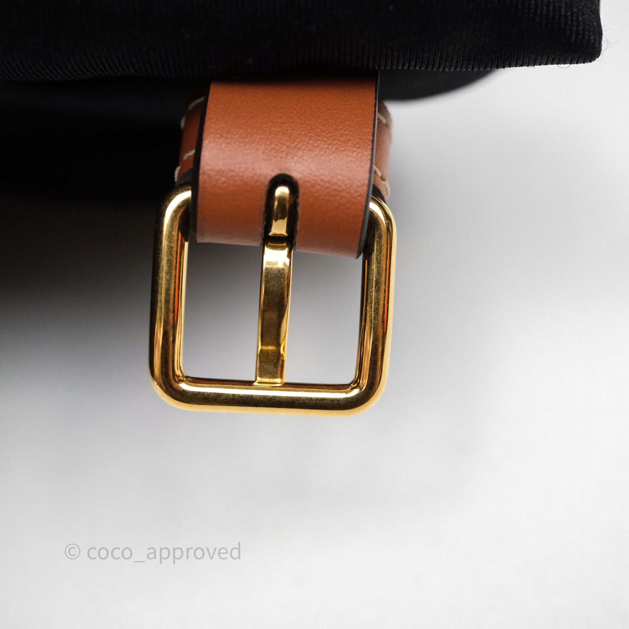 Celine Mini Besace Triomphe Crossbody Bag in Canvas & Calfskin Leather - Tan Color for Women | Perfect for Everyday Use, Work & Travel