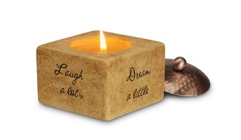 Dream Smile Hope Laugh Comfort Candle Tealight Holder - Decorative Home Decor for Relaxation, Meditation & Romantic Ambiance