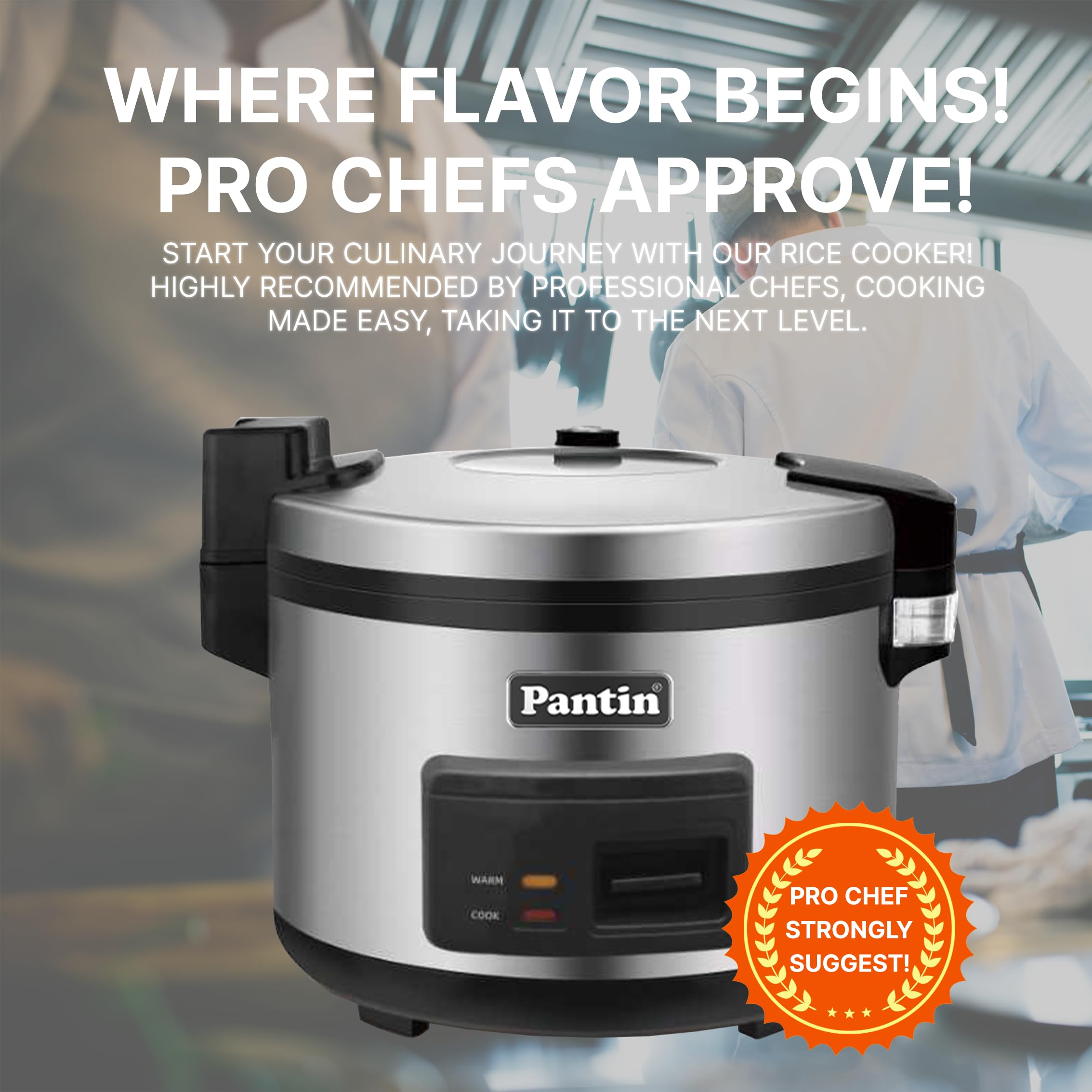**35-Cup Commercial Rice Cooker & Warmer - Large Capacity (70 Cups Cooked) 120V/1500W, ETL Certified – Perfect for Restaurants, Catering & Bulk Meal Prep**