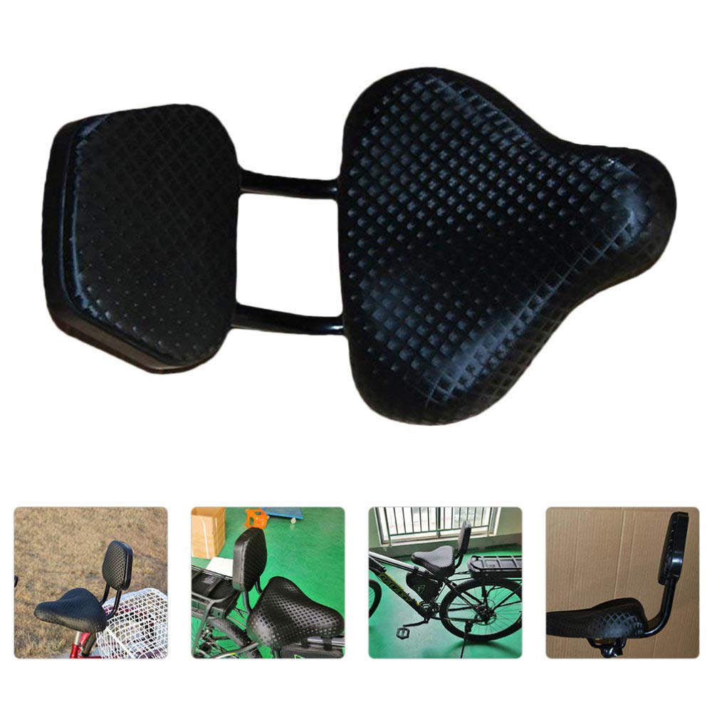 BESPORTBLE Comfortable Bicycle Saddle with Backrest - Wide Mountain & Road Bike Seat, Breathable Injection Molded Cycling Saddle Pad for Men & Women - Perfect for Long Distance Riding, Commuting, and Outdoor Adventures
