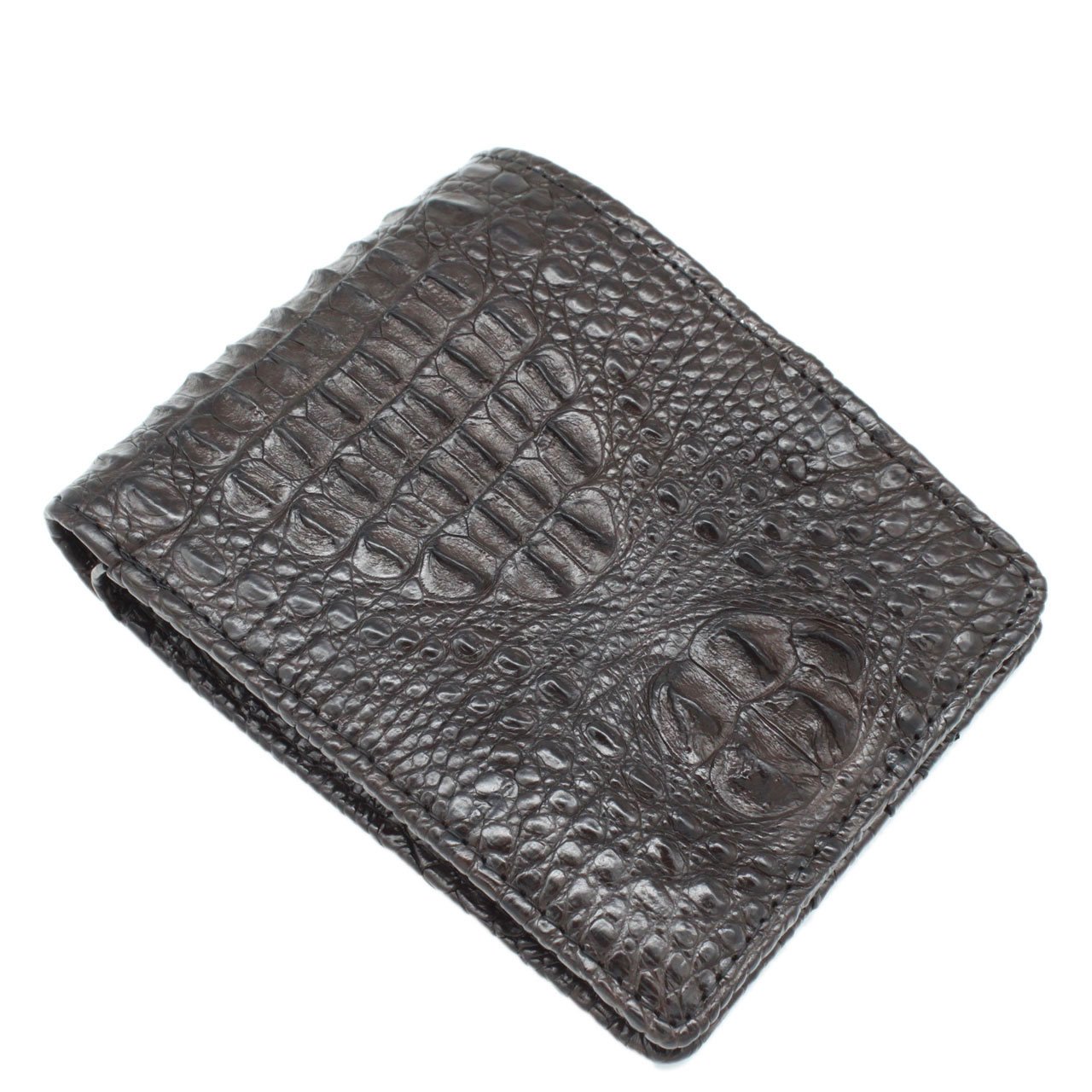 Genuine Alligator & Crocodile Leather Men's Bifold Wallet - Double Sided Luxury Wallet for Men - Perfect for Business, Travel & Everyday Use