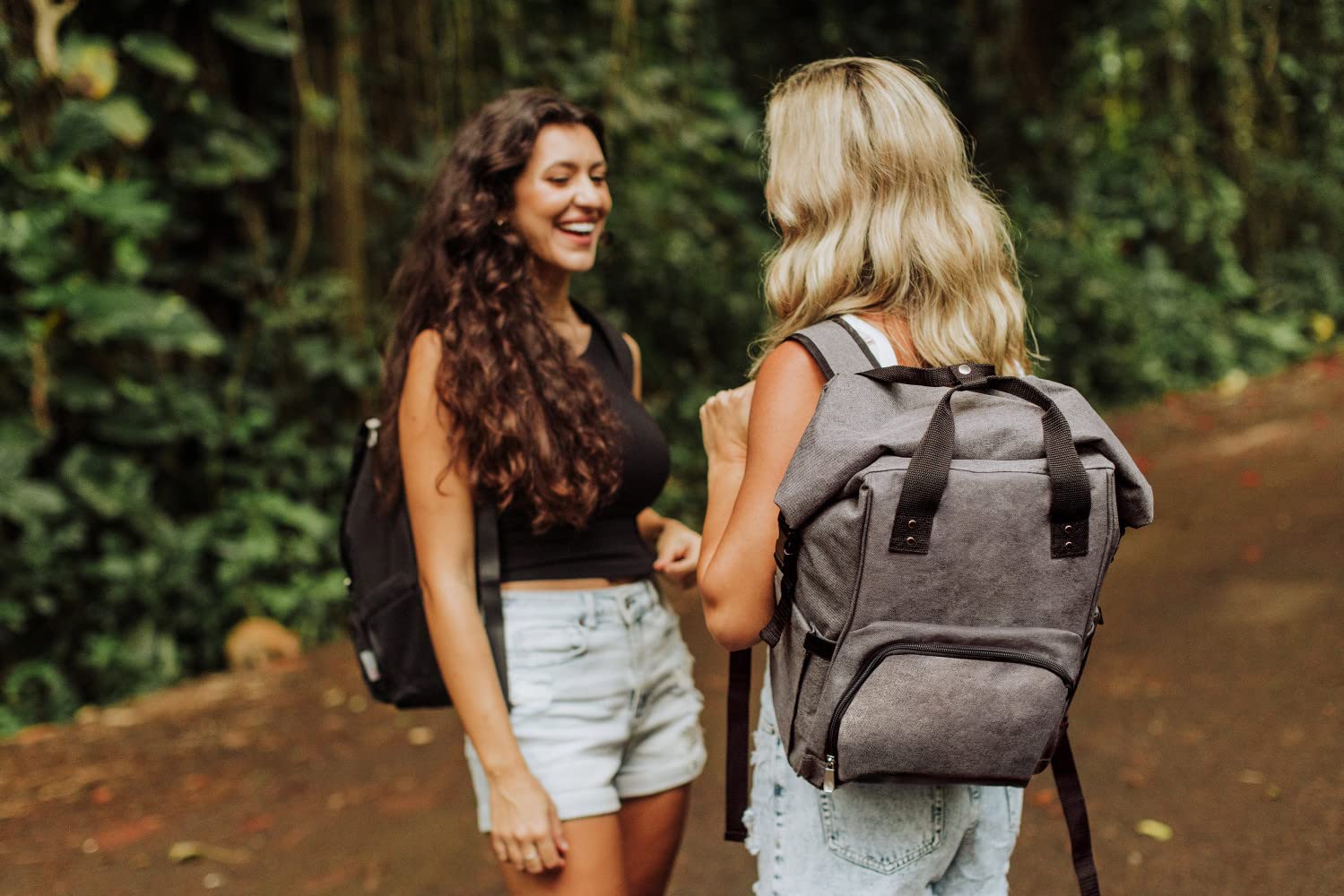 PICNIC TIME NHL OTG Roll-Top Insulated Cooler Backpack for Hiking, Camping & Outdoor Adventures - Soft Sided Cooler Bag with Leakproof Lining (Heathered Gray) - Perfect for Picnics, Beach Trips & Tailgating