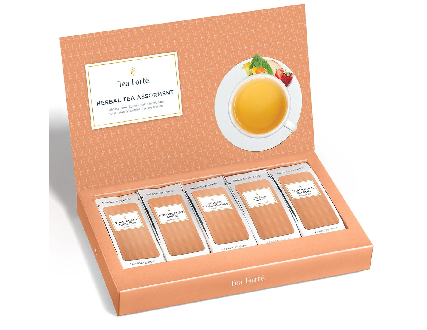 Single Steeps® Herbal Tea Assortment - 12 Organic Tea Bags for Relaxation & Wellness - Perfect for Stress Relief, Evening Rituals & Self-Care Moments