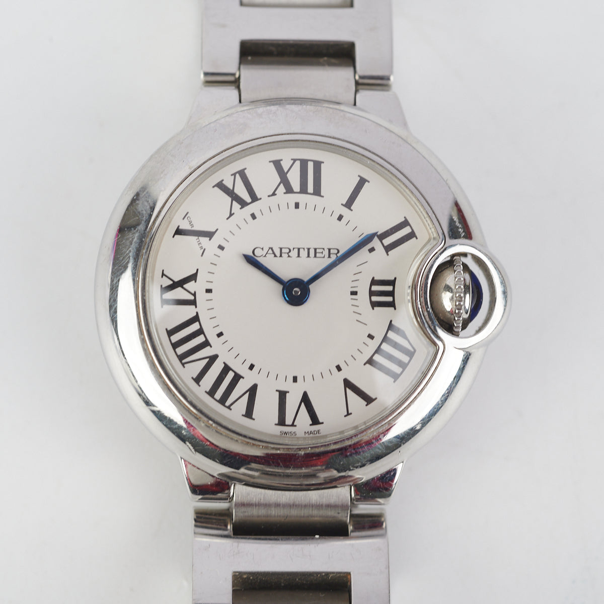 Cartier Ballon Bleu 28mm Women's Luxury Watch - Elegant Stainless Steel Quartz Timepiece for Everyday Wear & Special Occasions