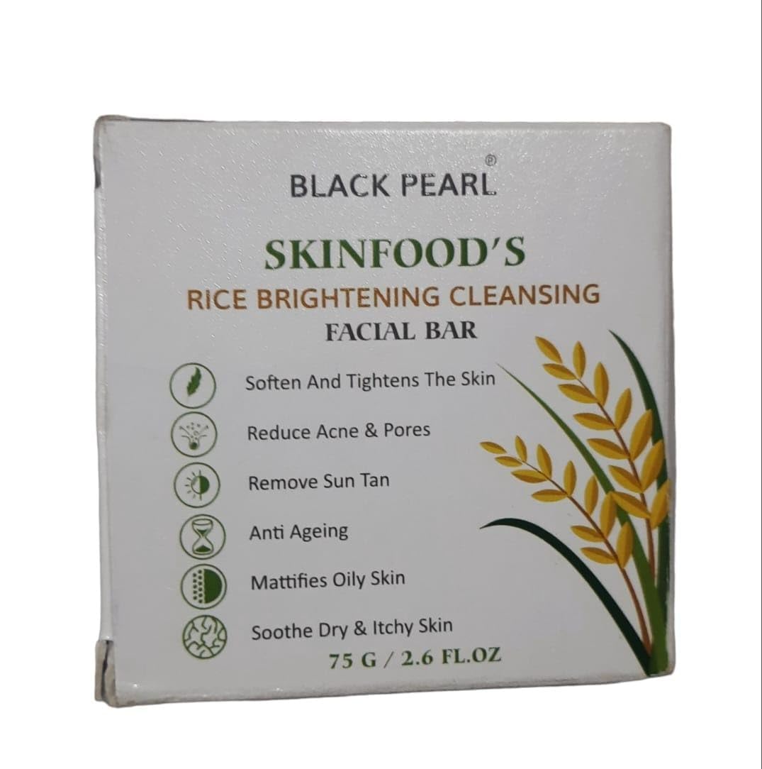 Rice Water Soap for Glowing Skin - Natural Cleansing Bar with Rice Water Extract for Brightening & Hydration - Perfect for Daily Face & Body Wash