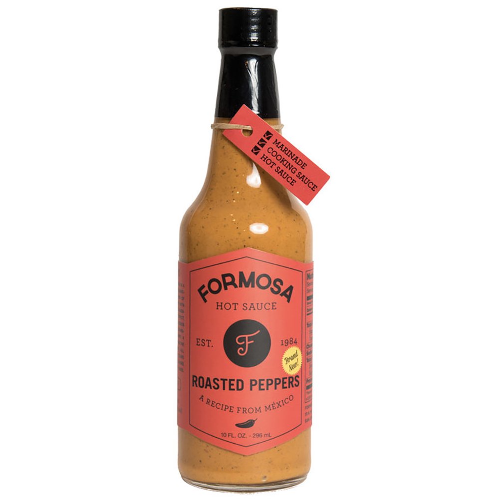 Formosa Roasted Pepper Hot Sauce - Spicy & Flavorful Taiwanese Chili Sauce (10 Fl Oz Bottle) - Perfect for Tacos, Wings & Asian Cuisine