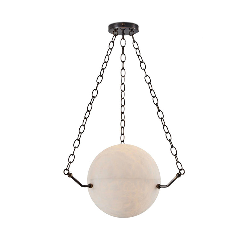 Merlin Zenobia Alabaster Suspension Lamp - Modern Kitchen Island Pendant Light for Dining Room, Living Room & Bedroom Lighting